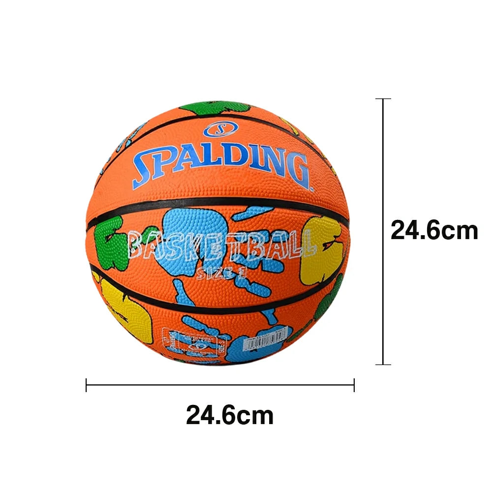 DUNK MASTER 65-133Y SPALDING Authentic Basketball 7# High-Performance PU Rubber Bladder Nylon Winding, Superior Grip, Durable Design