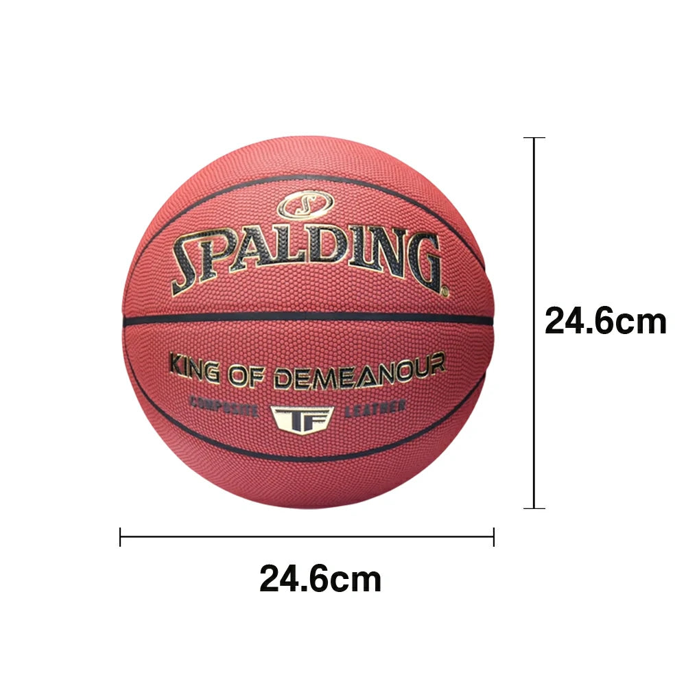 DUNK MASTER 78-162Y SPALDING Authentic Basketball 7# Dust-Resistant Foam Rubber Core Nylon Winding, Superior Grip, Quick Bounce