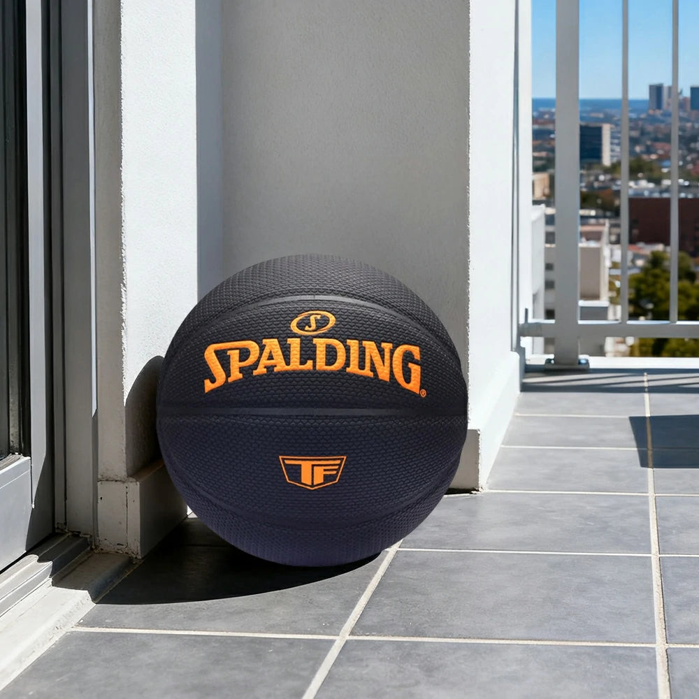 DUNK MASTER 77-961 SPALDING Authentic Basketball 7# Dust-Resistant Foam Rubber Core Nylon Winding, Superior Grip, Quick Bounce