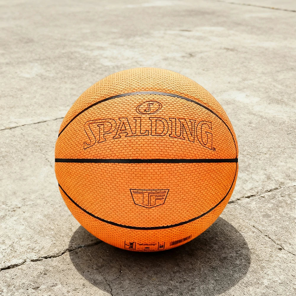 DUNK MASTER 77-962 SPALDING Authentic Basketball 7# Dust-Resistant Foam Rubber Core Nylon Winding, Superior Grip, Quick Bounce