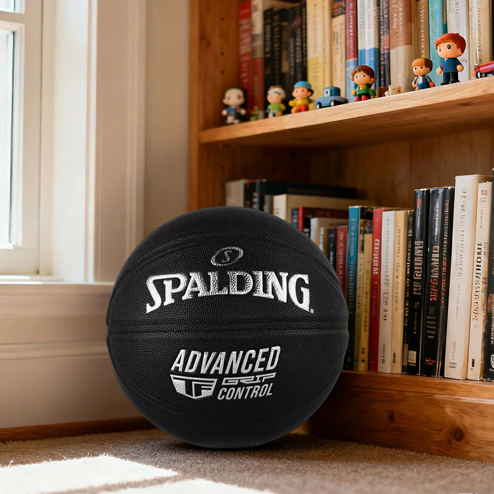 DUNK MASTER 76-871Y SPALDING Authentic Basketball 7# Dust-Resistant Foam Rubber Core Nylon Winding, Superior Grip, Quick Bounce