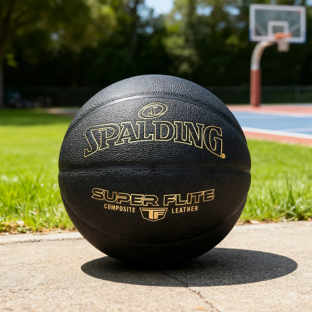 DUNK MASTER 77-559Y SPALDING Authentic Basketball 7# Dust-Resistant Foam Rubber Core Nylon Winding, Superior Grip, Quick Bounce