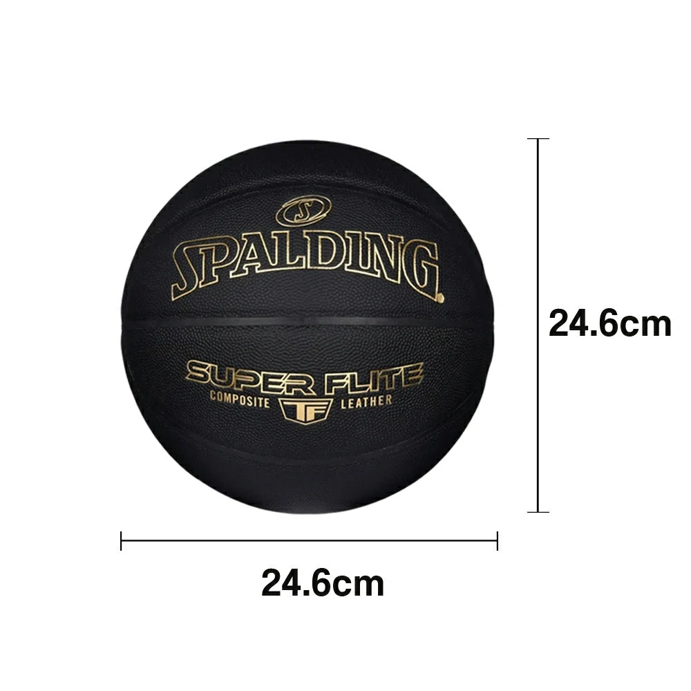 DUNK MASTER 77-559Y SPALDING Authentic Basketball 7# Dust-Resistant Foam Rubber Core Nylon Winding, Superior Grip, Quick Bounce