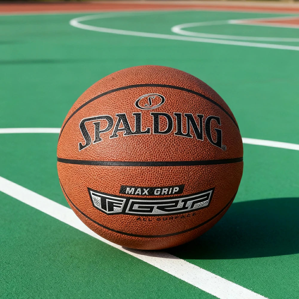 DUNK MASTER 76-873Y SPALDING Authentic Basketball 7# Dust-Resistant Foam Rubber Core Nylon Winding, Superior Grip, Quick Bounce
