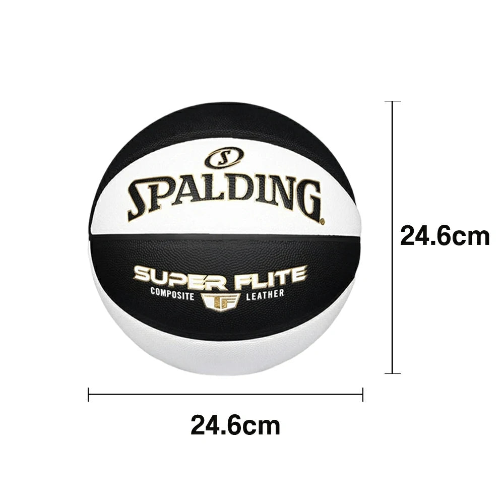 DUNK MASTER 77-560Y SPALDING Authentic Basketball 7# Dust-Resistant Foam Rubber Core Nylon Winding, Superior Grip, Quick Bounce