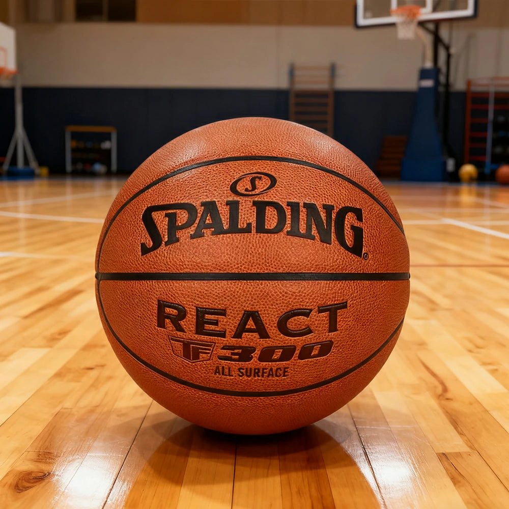 DUNK MASTER 76-846Y SPALDING Authentic Basketball 7# Dust-Resistant Foam Rubber Core Nylon Winding, Superior Grip, Quick Bounce