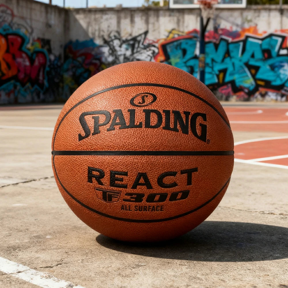 DUNK MASTER 76-846Y SPALDING Authentic Basketball 7# Dust-Resistant Foam Rubber Core Nylon Winding, Superior Grip, Quick Bounce