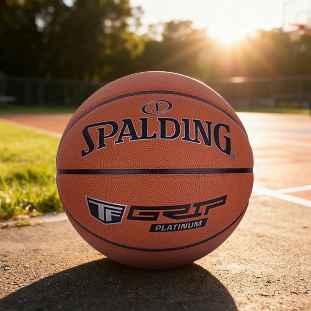 DUNK MASTER 78-031Y SPALDING Authentic Basketball 7# Dust-Resistant Foam Rubber Core Nylon Winding, Superior Grip, Quick Bounce