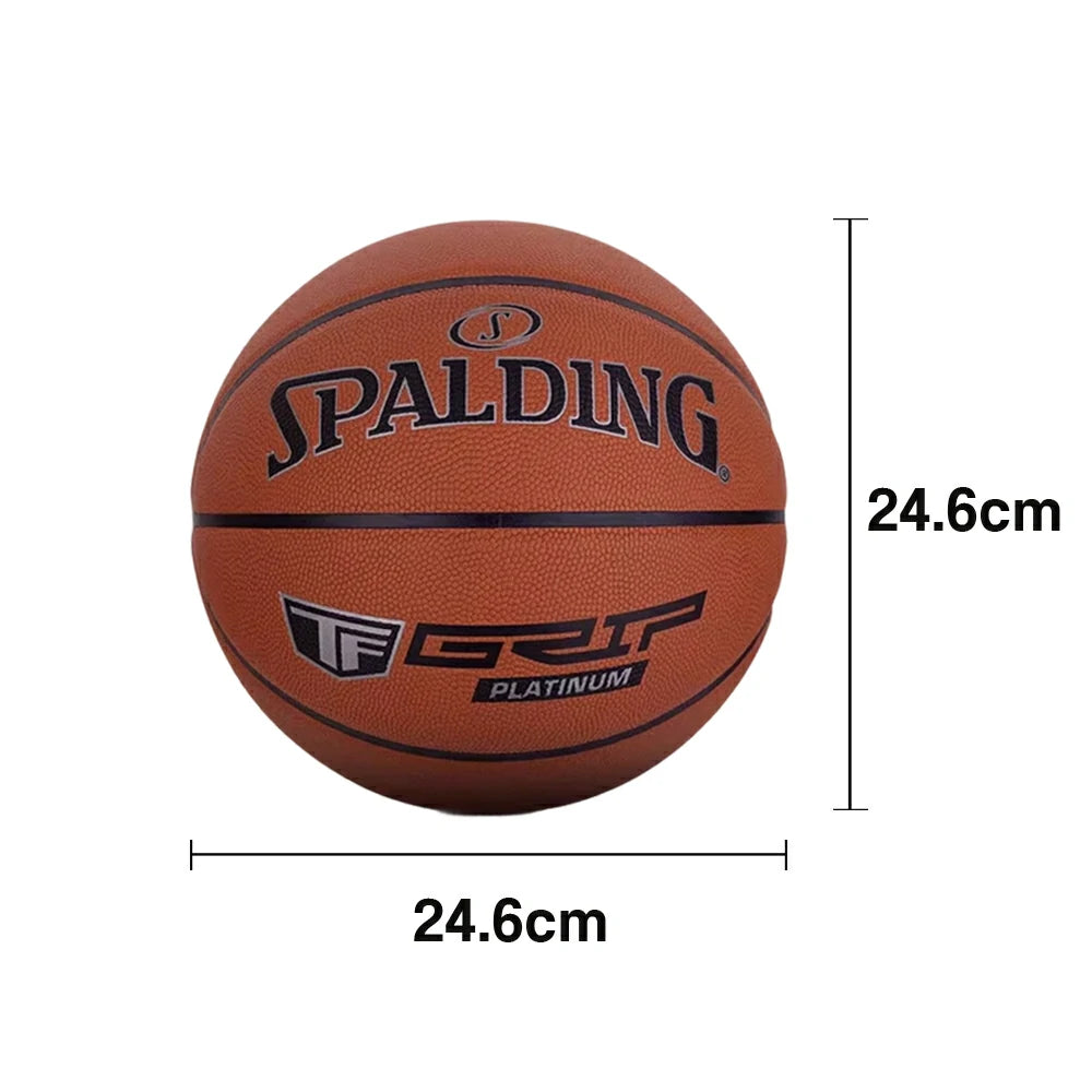 DUNK MASTER 78-031Y SPALDING Authentic Basketball 7# Dust-Resistant Foam Rubber Core Nylon Winding, Superior Grip, Quick Bounce