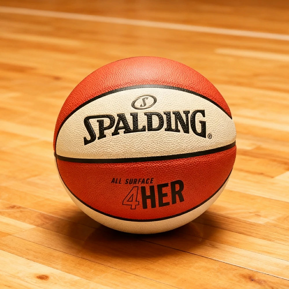 DUNK MASTER 77-724Y6 SPALDING Authentic Basketball 6# Dust-Resistant Foam Rubber Core Nylon Winding, Superior Grip, Quick Bounce