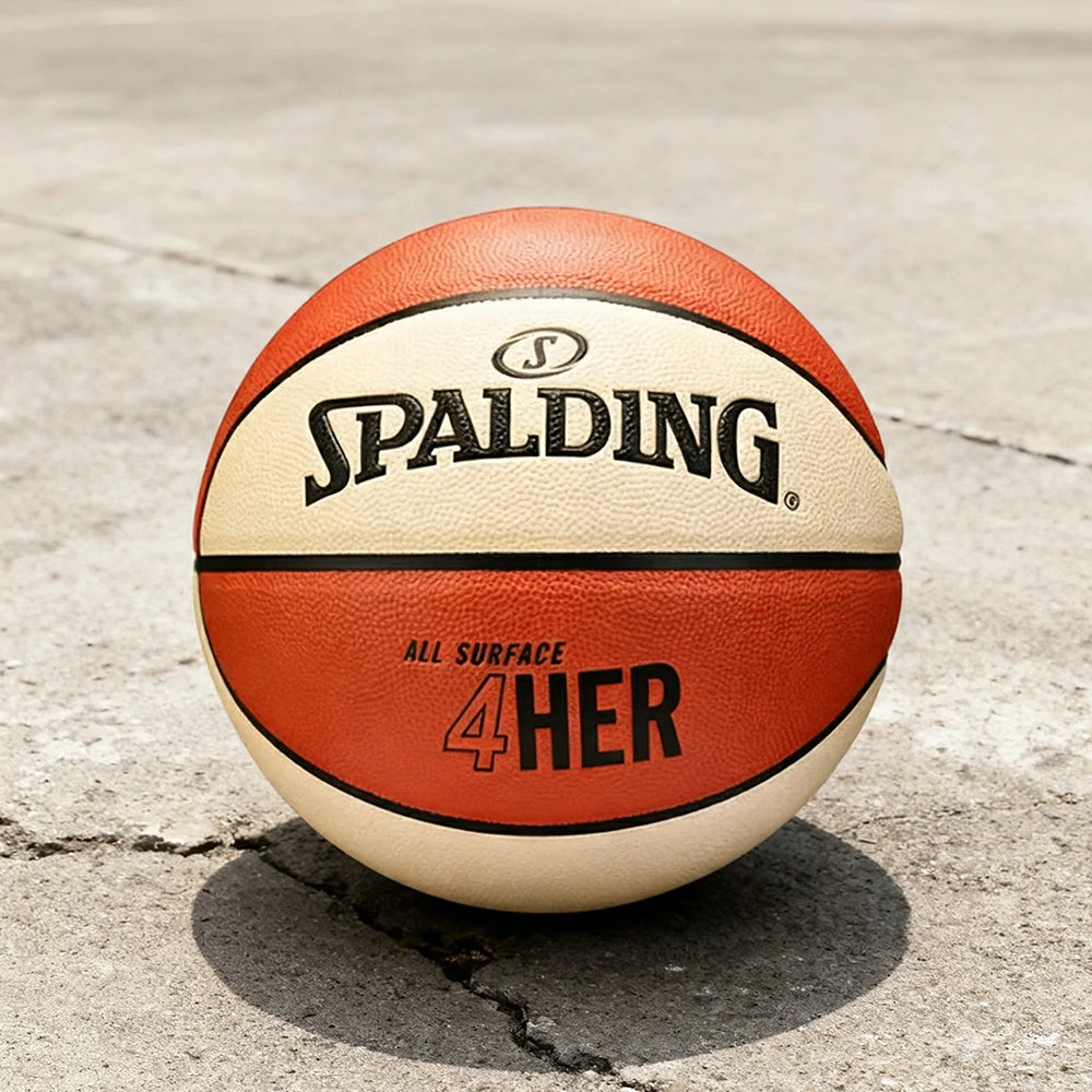 DUNK MASTER 77-724Y6 SPALDING Authentic Basketball 6# Dust-Resistant Foam Rubber Core Nylon Winding, Superior Grip, Quick Bounce