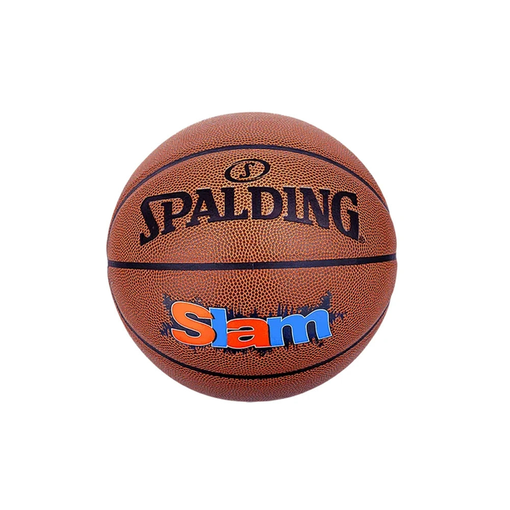 DUNK MASTER 76-886Y SPALDING Authentic Basketball 7# Dust-Resistant Foam Rubber Core Nylon Winding, Superior Grip, Quick Bounce