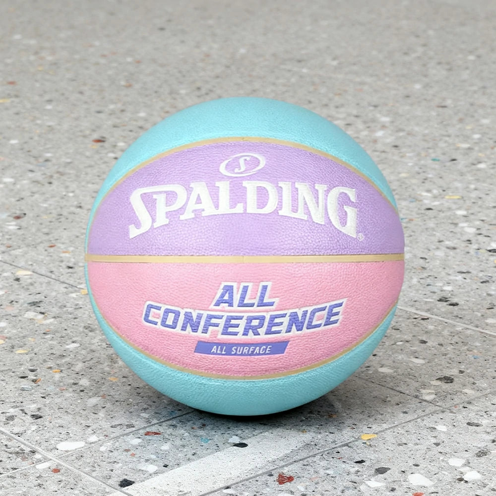 DUNK MASTER 76-897Y SPALDING Authentic Basketball 7# Macaron Color Dust-Resistant Foam Rubber Nylon Winding, Superior Grip