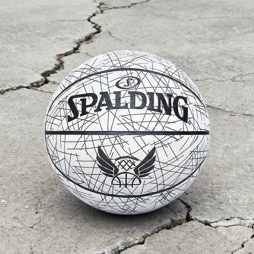 DUNK MASTER 76-911Y SPALDING Authentic Basketball 7# Dust-Resistant Foam Rubber Core Nylon Winding, Superior Grip, Quick Bounce