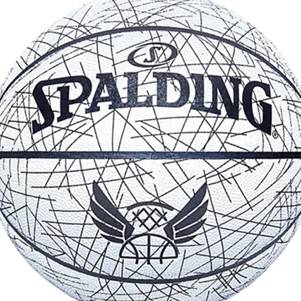 DUNK MASTER 76-911Y SPALDING Authentic Basketball 7# Dust-Resistant Foam Rubber Core Nylon Winding, Superior Grip, Quick Bounce