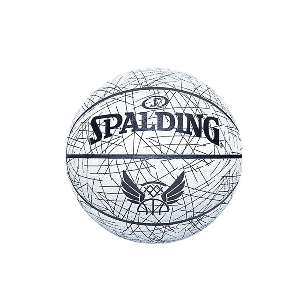 DUNK MASTER 76-911Y SPALDING Authentic Basketball 7# Dust-Resistant Foam Rubber Core Nylon Winding, Superior Grip, Quick Bounce