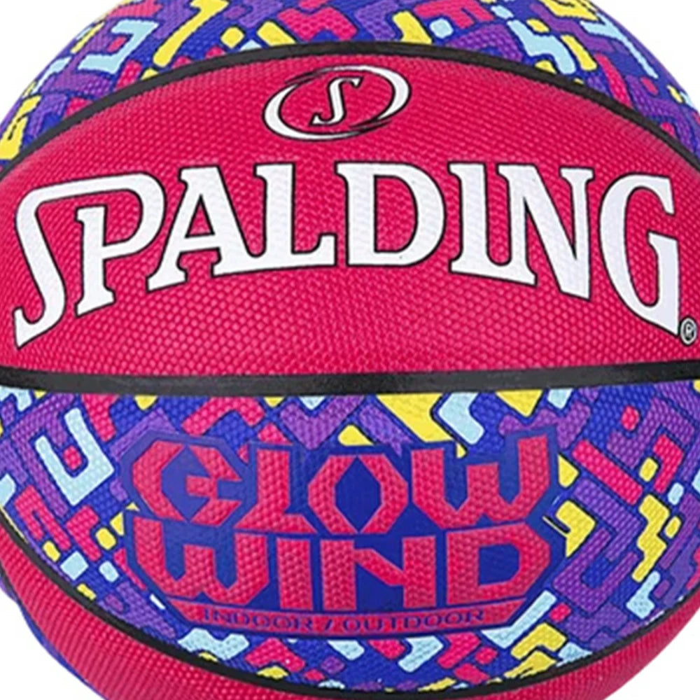 DUNK MASTER 76-997Y SPALDING Authentic Basketball 7# Dust-Resistant Foam Rubber Core Nylon Winding, Superior Grip, Quick Bounce
