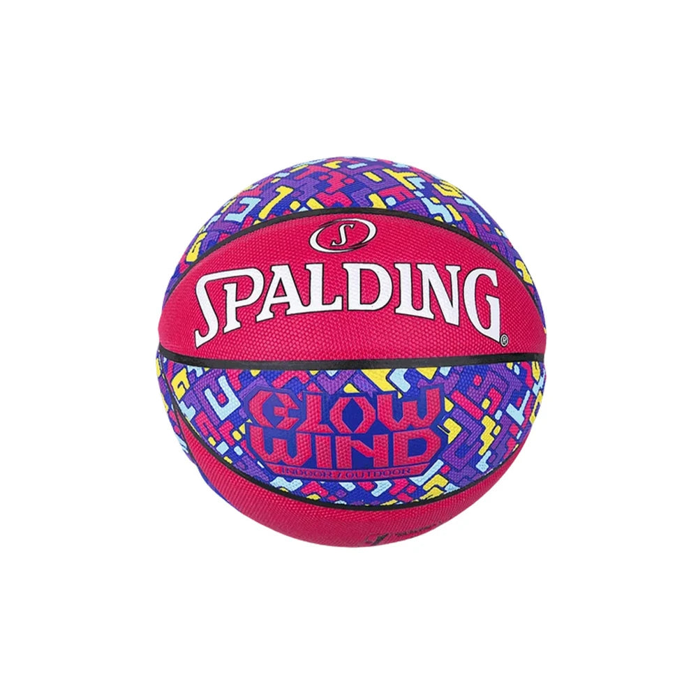 DUNK MASTER 76-997Y SPALDING Authentic Basketball 7# Dust-Resistant Foam Rubber Core Nylon Winding, Superior Grip, Quick Bounce