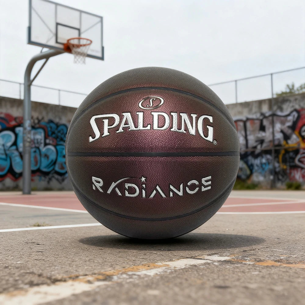 DUNK MASTER 77-384Y SPALDING Authentic Basketball 7# – Quick Rebound, Durable Butyl Bladder – High Grip, Vibrant Colors