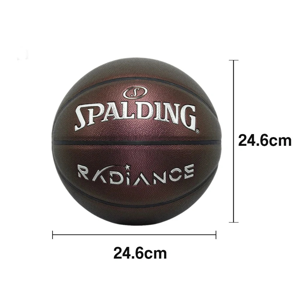 DUNK MASTER 77-384Y SPALDING Authentic Basketball 7# – Quick Rebound, Durable Butyl Bladder – High Grip, Vibrant Colors