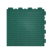 DUNK MASTER Interlocking Sports Floor Tiles - Double Layer Anti-Slip Basketball Court Flooring Modular Tiles 10/20/30 Square Meters - Dark Green