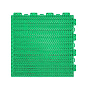 DUNK MASTER Interlocking Sports Floor Tiles - Double Layer Anti-Slip Basketball Court Flooring Modular Tiles 10/20/30 Square Meters - Emerald Green