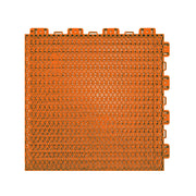 DUNK MASTER Interlocking Sports Floor Tiles - Double Layer Anti-Slip Basketball Court Flooring Modular Tiles 10/20/30 Square Meters - Orange