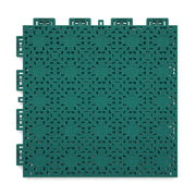 DUNK MASTER Interlocking Sports Floor Tiles - Anti-Slip Shock Absorbing Modular Court Flooring for Basketball Courts 10/20/30 Square Meters - Dark Green