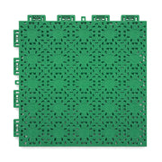 DUNK MASTER Interlocking Sports Floor Tiles - Anti-Slip Shock Absorbing Modular Court Flooring for Basketball Courts 10/20/30 Square Meters - Grass Green