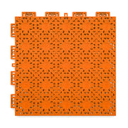 DUNK MASTER Interlocking Sports Floor Tiles - Anti-Slip Shock Absorbing Modular Court Flooring for Basketball Courts 10/20/30 Square Meters - Orange