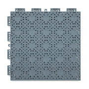 DUNK MASTER Interlocking Sports Floor Tiles - Anti-Slip Shock Absorbing Modular Court Flooring for Basketball Courts 10/20/30 Square Meters - Light Grey