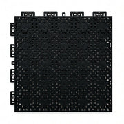 DUNK MASTER Interlocking Sports Floor Tiles - Anti-Slip Shock Absorbing Modular Court Flooring for Basketball Courts 10/20/30 Square Meters - Black