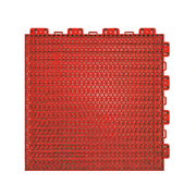 DUNK MASTER Interlocking Sports Floor Tiles - Double Layer Anti-Slip Basketball Court Flooring Modular Tiles 10/20/30 Square Meters - Red
