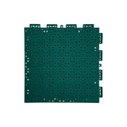 DUNK MASTER Interlocking Sports Floor Tiles - Anti-Slip Shock Absorbing Modular Court Flooring 10/20/30 Square Meters Basketball Court Outdoor Use - Dark Green