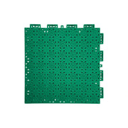 DUNK MASTER Interlocking Sports Floor Tiles - Anti-Slip Shock Absorbing Modular Court Flooring 10/20/30 Square Meters Basketball Court Outdoor Use - Grass Green