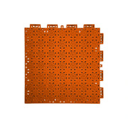 DUNK MASTER Interlocking Sports Floor Tiles - Anti-Slip Shock Absorbing Modular Court Flooring 10/20/30  Square Meters Basketball Court Outdoor Use - Orange