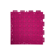DUNK MASTER Interlocking Sports Floor Tiles - Anti-Slip Shock Absorbing Modular Court Flooring 10/20/30  Square Meters Basketball Court Outdoor Use - Rose Red