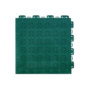 DUNK MASTER Interlocking Sports Floor Tiles - Anti-Slip Shock Absorbing Modular Court Flooring 10/20/30  Square Meters Basketball Court Outdoor Use - Dark Green