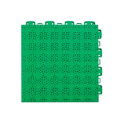 DUNK MASTER Interlocking Sports Floor Tiles - Anti-Slip Shock Absorbing Modular Court Flooring 10/20/30  Square Meters Basketball Court Outdoor Use - Emerald Green
