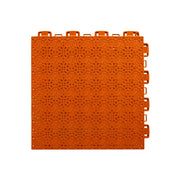 DUNK MASTER Interlocking Sports Floor Tiles - Anti-Slip Shock Absorbing Modular Court Flooring 10/20/30  Square Meters Basketball Court Outdoor Use - Orange