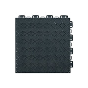 DUNK MASTER Interlocking Sports Floor Tiles - Anti-Slip Shock Absorbing Modular Court Flooring 10/20/30  Square Meters Basketball Court Outdoor Use - Black