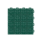 DUNK MASTER Interlocking Sports Floor Tiles - Anti-Slip Shock Absorbing Modular Court Flooring 10/20/30 Square Meters Basketball Court Outdoor Use - Dark Green