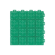 DUNK MASTER Interlocking Sports Floor Tiles - Anti-Slip Shock Absorbing Modular Court Flooring 10/20/30 Square Meters Basketball Court Outdoor Use - Grass Green