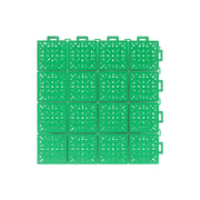 DUNK MASTER Interlocking Sports Floor Tiles - Anti-Slip Shock Absorbing Modular Court Flooring 10/20/30 Square Meters Basketball Court Outdoor Use - Emerald Green