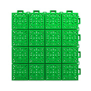 DUNK MASTER Interlocking Sports Floor Tiles - Anti-Slip Shock Absorbing Modular Court Flooring 10/20/30 Square Meters Basketball Court Outdoor Use - Apple Green