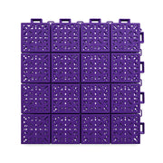 DUNK MASTER Interlocking Sports Floor Tiles - Anti-Slip Shock Absorbing Modular Court Flooring 10/20/30 Square Meters Basketball Court Outdoor Use - Purple