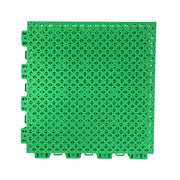 DUNK MASTER Outdoor Interlocking Sports Floor Tiles Anti-Slip Shock Absorbing Basketball Court Flooring 10/20/30 Square Meters - Emerald Green
