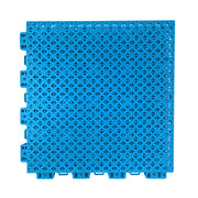 DUNK MASTER Outdoor Interlocking Sports Floor Tiles Anti-Slip Shock Absorbing Basketball Court Flooring 10/20/30 Square Meters - Blue