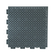 DUNK MASTER Outdoor Interlocking Sports Floor Tiles Anti-Slip Shock Absorbing Basketball Court Flooring 10/20/30 Square Meters - Dark Grey