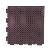 DUNK MASTER Outdoor Interlocking Sports Floor Tiles Anti-Slip Shock Absorbing Basketball Court Flooring 10/20/30 Square Meters - Coffee